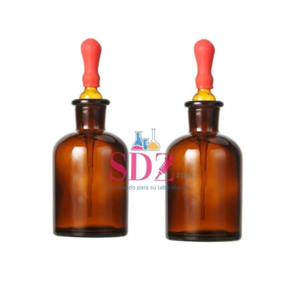 Frasco Gotario Ambar 100Ml C/Pipeteador
